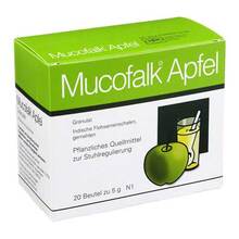 Abbildung: Mucofalk Apfel Granulat zur Herstellung einer Suspension zum Einnehmen Beutel 20 St, Granulat zur Herstellung einer Suspension zum Einnehmen PZN 04891792 