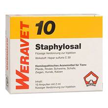 Abbildung: Staphylosal 10 Ampullen vet. (für Tiere) 10X2 ml, Ampullen PZN 04902461 