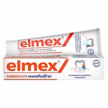 Abbildung: Elmex mentholfrei Zahnpasta mit Faltschachtel 75 ml, Zahnpasta PZN 04919378 