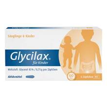 Abbildung: Glycilax Suppositorien für Kinder 6 St, Kinder- und Säuglings-Suppositorien PZN 04942868 