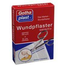 Abbildung: Gothaplast Wundpflaster sensitiv 6 cmx0,5 m geschnitten 1 St, Pflaster PZN 04951181 