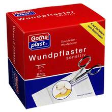 Abbildung: Gothaplast Wundpflaster sensitiv 8 cmx5 m 1 St, Pflaster PZN 04951235 