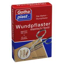Abbildung: Gothaplast Wundpflaster elastisch 6 cmx0,5 m geschnitten 1 St, Pflaster PZN 04951382 