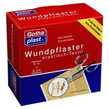 Abbildung: Gothaplast Wundpflaster elastisch 6 cmx5 m Rolle 1 St, Pflaster PZN 04951442 