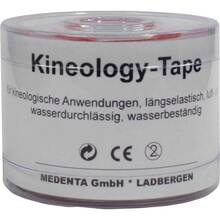 Abbildung: KINEOLOGY Tape 5 cmx5 m rot 1 St, Bandage PZN 05131103 