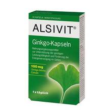 Abbildung: GINKGO 100 mg Alsivit Kapseln 30 St, Kapseln PZN 05350207 