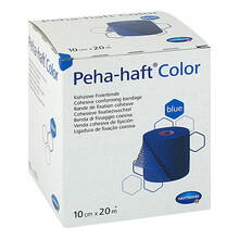 Abbildung: PEHA-HAFT Color Fixierbinde 10 cmx20 m blau 1 St, Binden PZN 05383767 