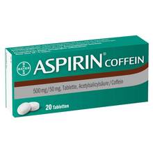 Abbildung: Aspirin Coffein Tabletten 20 St, Tabletten PZN 05461711 