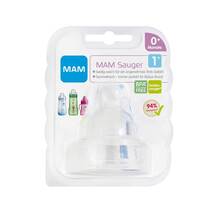 Abbildung: Mam Sauger Größe 1 0 + Monate Silikon 2 St PZN 05463265 