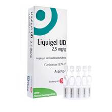 Abbildung: Liquigel UD 2,5mg / g Augengel i.Einzeldosisbeh. 30X0.5 g, Einzeldosispipetten PZN 05495348 