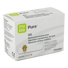 Abbildung: MYLIFE Pura Blutzucker Teststreifen 50 St, Teststreifen PZN 05515654 