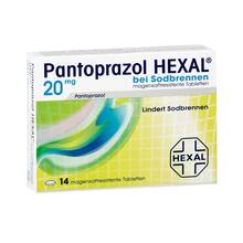 Abbildung: Pantoprazol Hexal b.Sodbrennen magensaftresistent Tabletten  14 St, Tabletten magensaftresistent PZN 05523582 