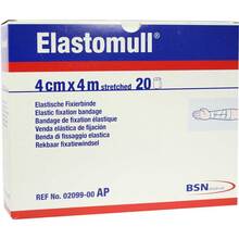 Abbildung: Elastomull 4 cmx4 m elastisch Fixierbinde 2099 20 St, Binden PZN 05529320 