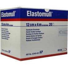 Abbildung: Elastomull 12 cmx4 m elastisch Fixierbinde 2103 20 St, Binden PZN 05529372 