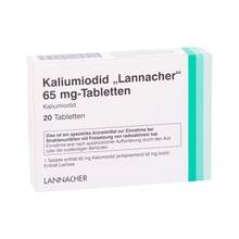 Abbildung: KALIUMIODID Lannacher 65 mg Tabletten 20 St, Tabletten PZN 05556222 