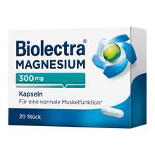 Abbildung: Biolectra Magnesium 300 mg Kapseln 20 St, Kapseln PZN 05561507 