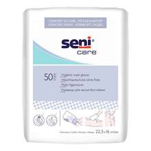 Abbildung: Seni Waschhandschuhe unfoliert 50 St, Handschuhe PZN 05565557 