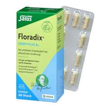 Abbildung: Floradix Eisen plus B12 vegan Kapseln 40 St, Kapseln PZN 05566166 