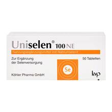 Abbildung: Uniselen 100 NE Tabletten 1X50 St, Tabletten PZN 05747502 