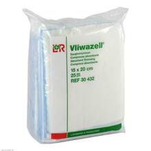 Abbildung: VLIWAZELL Saugkompressen unsteril 15x20 cm 25 St, Kompressen PZN 05855574 