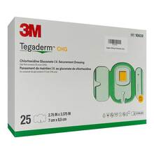 Abbildung: Tegaderm Chg I.V. Fixierverband 7x8,5 cm 1660R 25 St, Verband PZN 05879209 