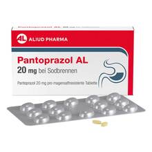 Abbildung: Pantoprazol AL 20 mg bei Sodbr.magensaftresistent Tabletten  14 St, Tabletten magensaftresistent PZN 05883671 