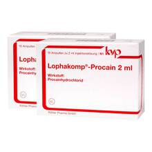 Abbildung: Lophakomp Procain 2 ml Injektionslösung 20X2 ml, Injektionslösung PZN 06057892 