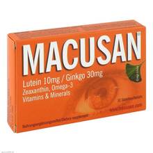 Abbildung: MACUSAN Tabletten 30 St, Tabletten PZN 06076978 