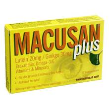 Abbildung: MACUSAN plus Tabletten 30 St, Tabletten PZN 06076984 