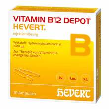 Abbildung: Vitamin B12 Depot Hevert Ampullen 10X2 ml, Ampullen PZN 06078368 
