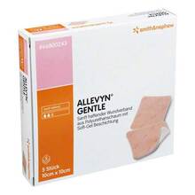Abbildung: ALLEVYN Gentle 10x10 cm Schaumverband 5 St, Verband PZN 06087373 