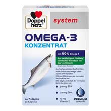 Abbildung: Doppelherz Omega-3 Konzentrat system Kapseln 30 St, Kapseln PZN 06132725 