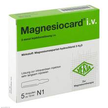 Abbildung: Magnesiocard i.v. Injektionslösung 5X10 ml, Injektionslösung PZN 06158848 