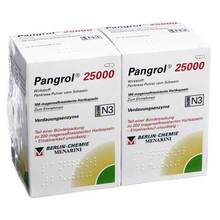 Abbildung: Pangrol 25.000 Hartkapseln mit magensaftresistent überzogene Pell. 200 St, Hartkapseln mit magensaftresistent überzogenen Pellets PZN 06160578 