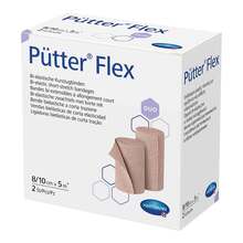 Abbildung: Pütter Flex Duo Binde 8 / 10 cmx5 m 2 St, Binden PZN 06187011 
