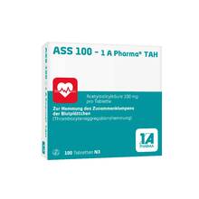 Abbildung: Ass 100-1A Pharma Tah Tabletten 100 St, Tabletten PZN 06312077 