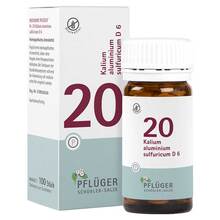Abbildung: Biochemie Pflüger 20 Kalium alumin.sulfuricum D 6 Tabletten  100 St, Tabletten PZN 06322644 