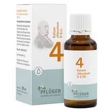 Abbildung: Biochemie Pflüger 4 Kalium chloratum D 6 Tropfen 30 ml, Tropfen PZN 06324092 