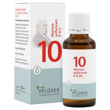 Abbildung: Biochemie Pflüger 10 Natrium sulfuricum D 6 Tropf. 30 ml, Tropfen PZN 06324732 
