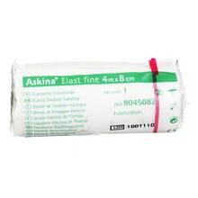 Abbildung: ASKINA Elast Fine Binde 8 cmx4 m cellophaniert 1 St, Binden PZN 06338591 