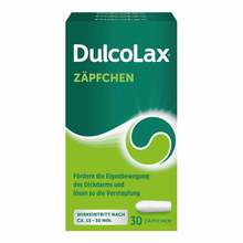 Abbildung: Dulcolax 10 mg Zäpfchen 30 St, Suppositorien PZN 06439205 