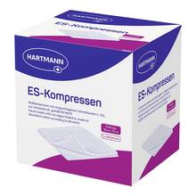 Abbildung: ES-Kompressen steril 10x10 cm 12fach Großpackung 5X20 St, Kompressen PZN 06454133 