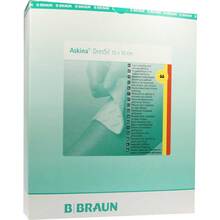 Abbildung: ASKINA DresSil 10x10 cm Silikon Schaumstoffverband 10 St, Wundgaze PZN 06489189 