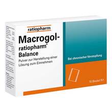 Abbildung: Macrogol-ratiopharm Balance Pulver zur H.e.L.zum Einnehmen  10 St, Pulver zur Herstellung einer Lösung zum Einnehmen PZN 06553094 