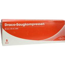 Abbildung: SAUGKOMPRESSEN steril 20x40 cm Draco 5 St, Kompressen PZN 06563158 