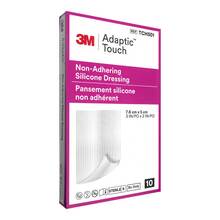 Abbildung: ADAPTIC Touch 5x7,6 cm nichthaft.Sil.Wundauflage 10 St, Wundgaze PZN 06579892 