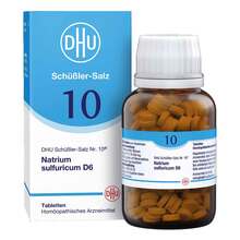 Abbildung: Biochemie Dhu 10 Natrium sulfuricum D 6 Tabletten 420 St, Tabletten PZN 06584249 