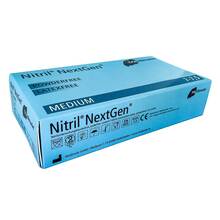 Abbildung: NITRIL EINMAL Handschuhe puderfrei mittel 100 St, Handschuhe PZN 06589005 