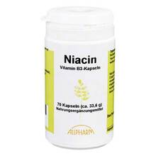 Abbildung: Niacin Kapseln 70 St, Kapseln PZN 06605862 
