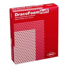 Abbildung: Dracofoam Haft Schaumstoff Wundauflage 12,5x12,5 cm 10 St, Verband PZN 06681550 